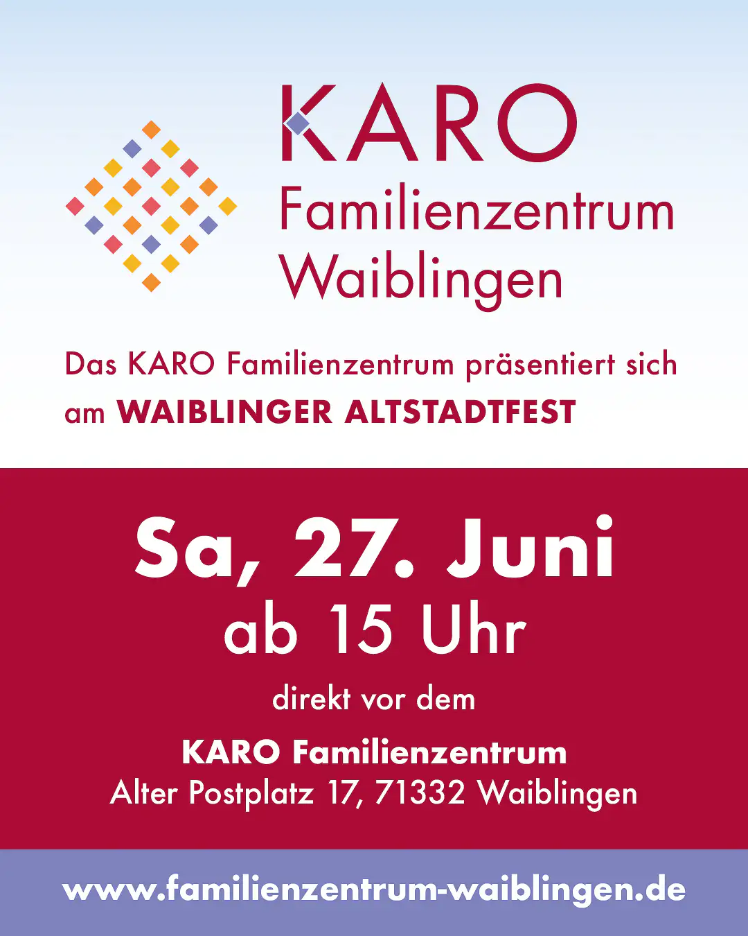 Karo am Altstadtfest  mit FraZ 1