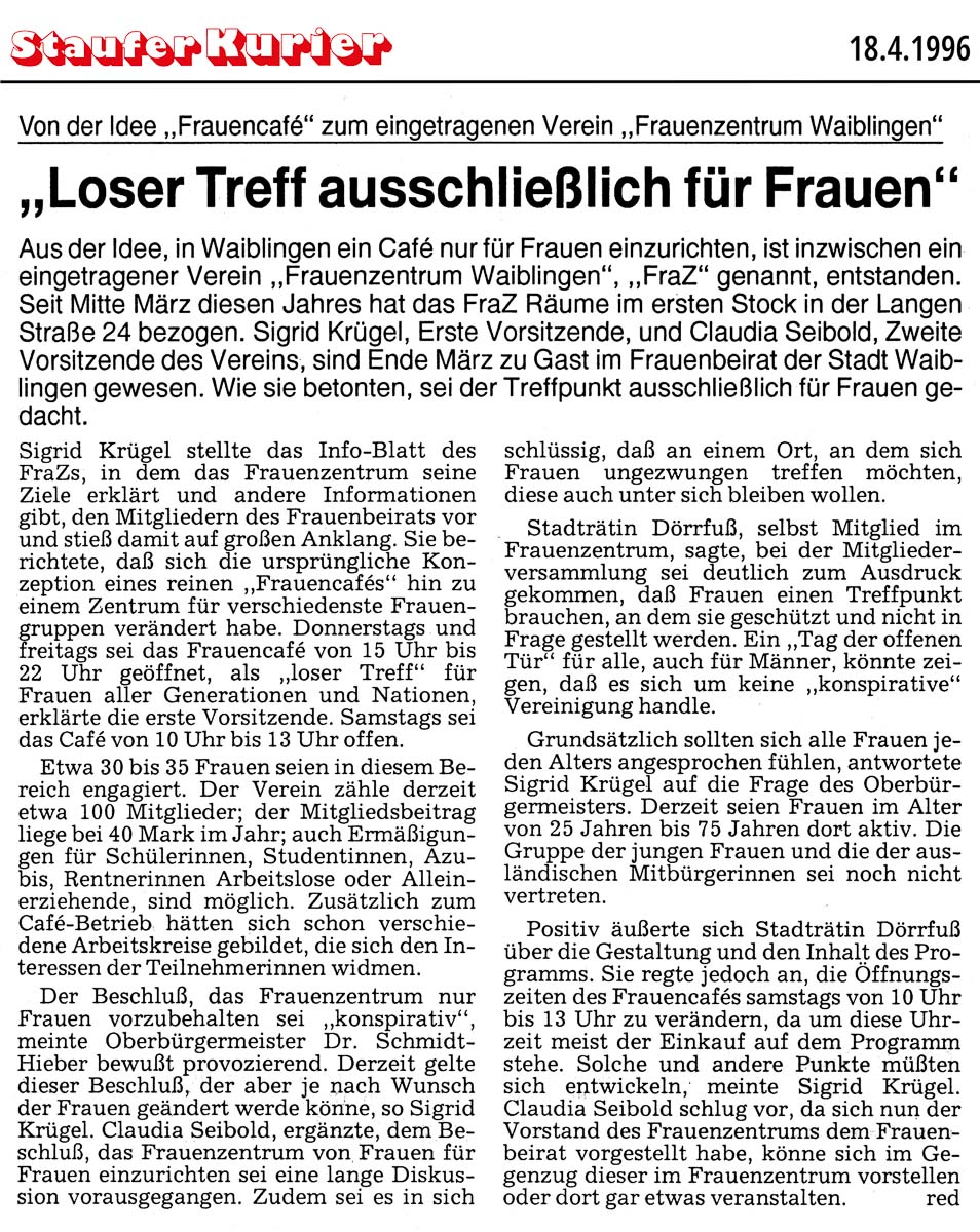 Frauenzentrum Waiblingen