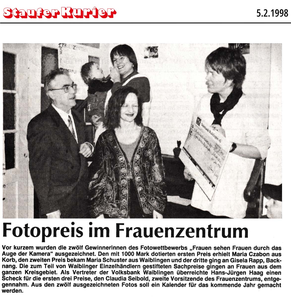 Fotopreis im Frauenzentrum