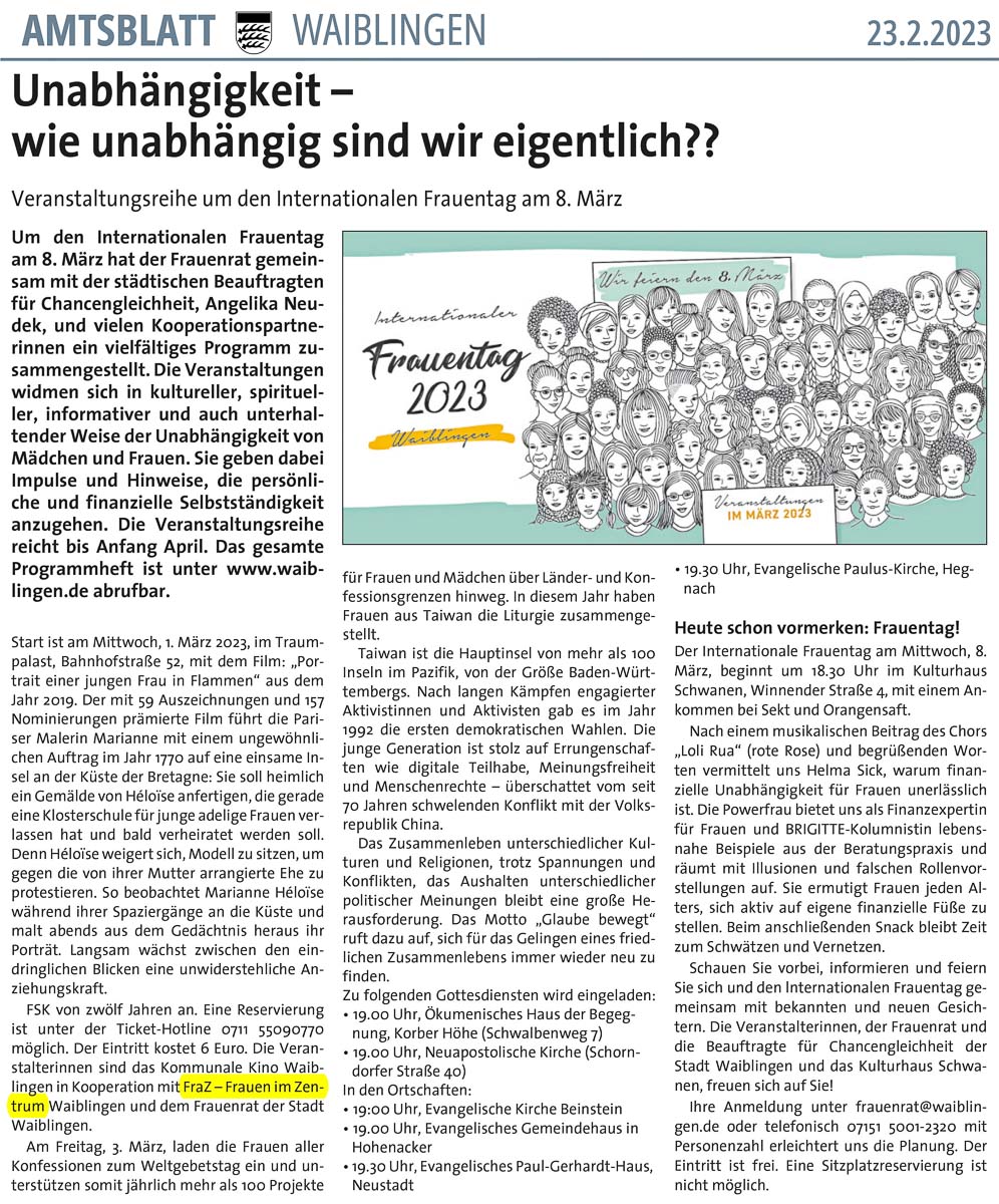 Frauentag 2023