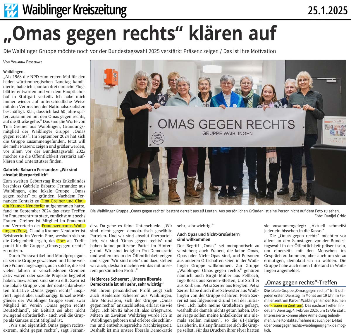 Omas gegen rechts