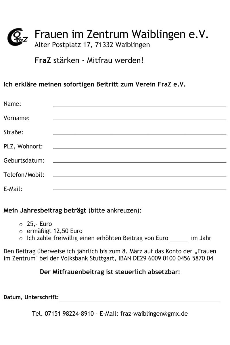 Anmeldeformular als PDF