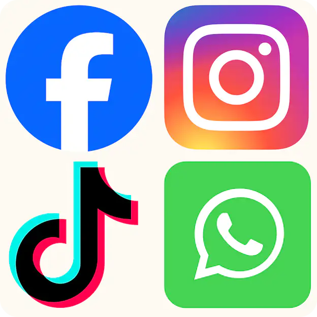 Soziale Medien Icons