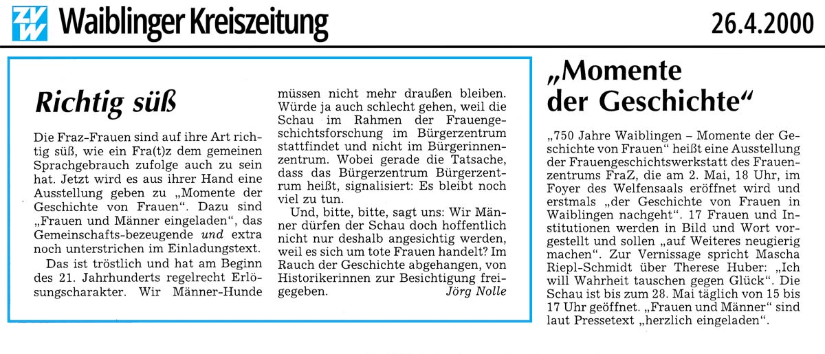 Richtig süß