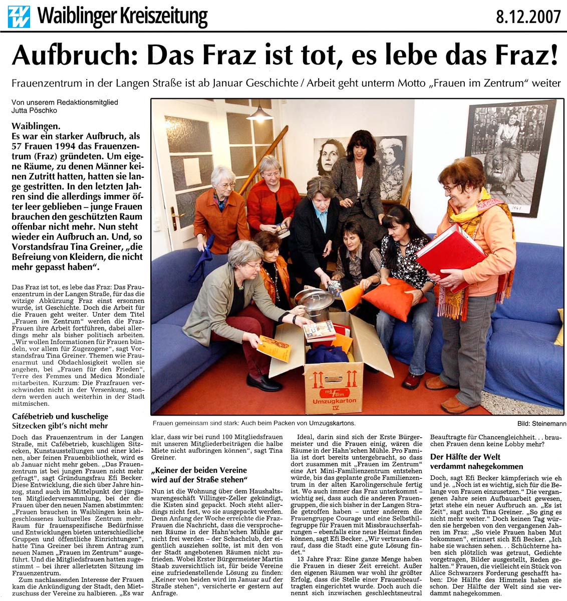 Aufbruch Umzug