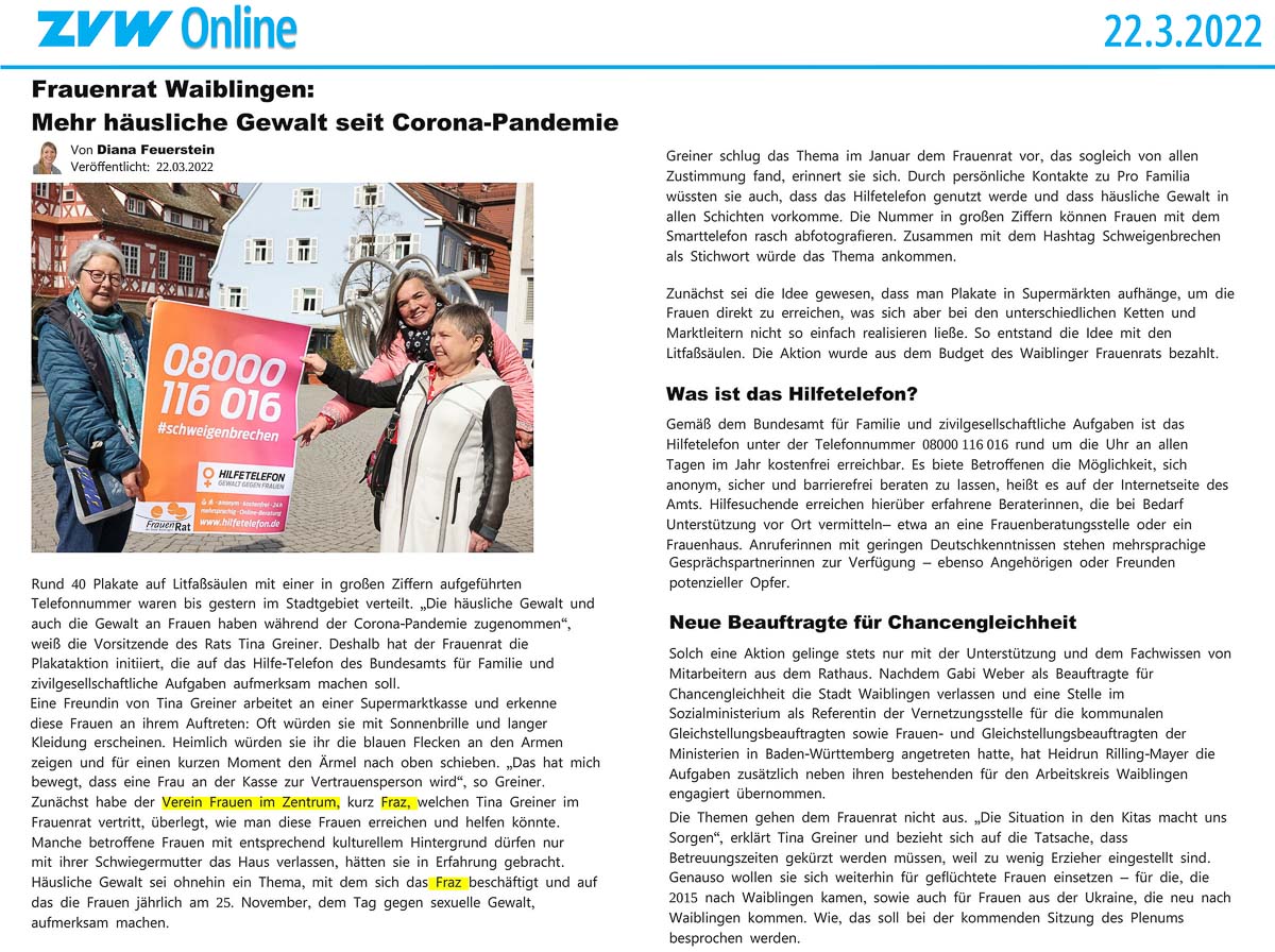 Gewalt gegen Frauen